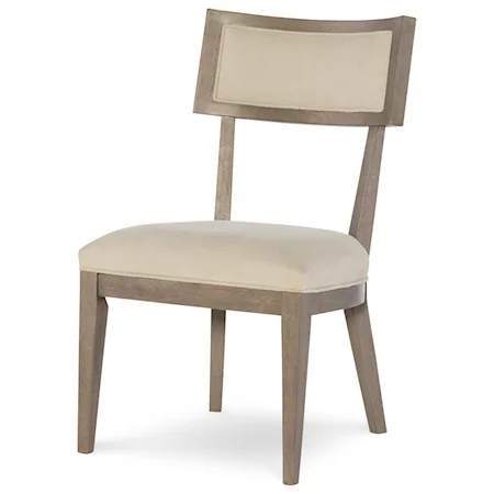 Klismo Side Chair with Upholstered Seat and Back